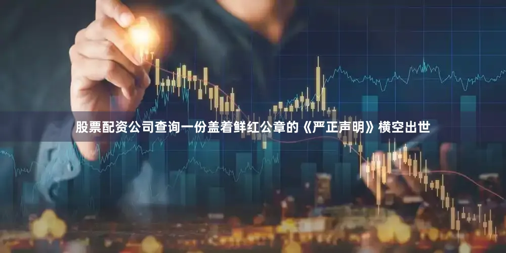 股票配资公司查询一份盖着鲜红公章的《严正声明》横空出世